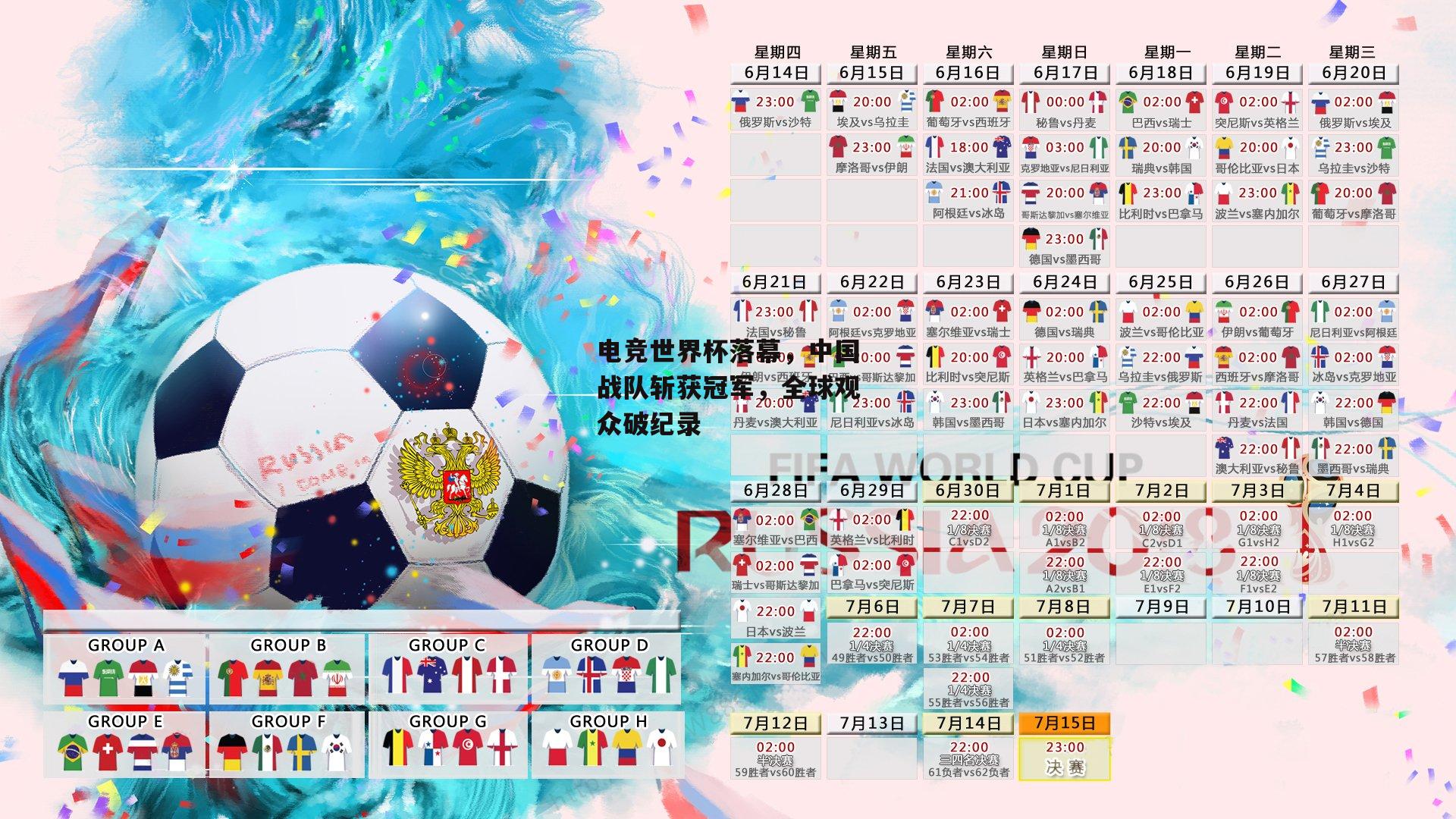 电竞世界杯落幕,中国战队斩获冠军,全球观众破纪录